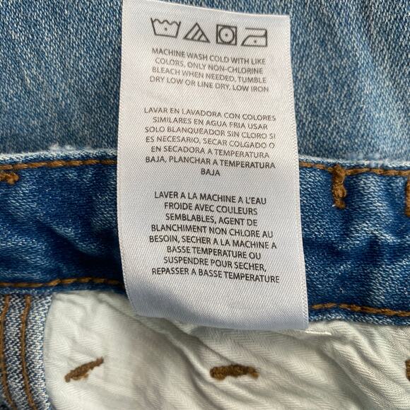 WRANGLER + STAUD the loose fit Jean 27x32 Light Wash Blue Wide Leg Mid Rise - Picture 11 of 12